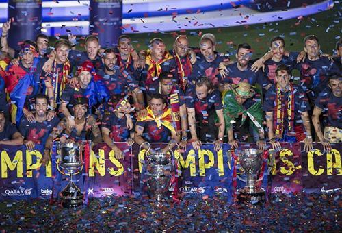 Barcelonanın kupa coşkusu