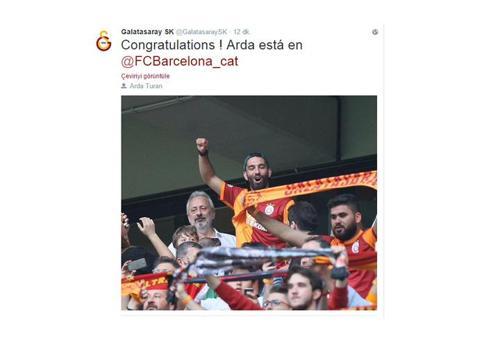 Galatasaray Arda Turanı böyle kutladı