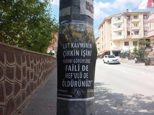 Ankaranın göbeğine asılan afişler: Eşcinselleri öldürün