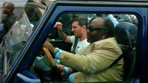 Messinin şoförlüğünü Gabon Başbakanı yaptı