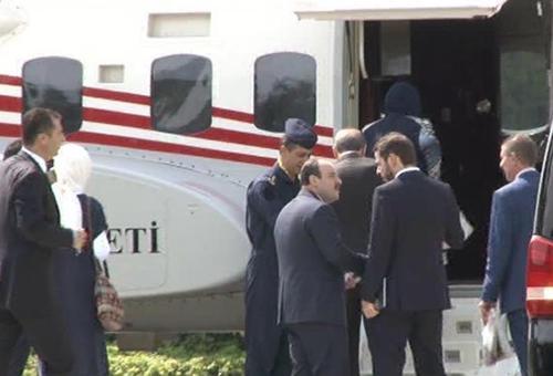 Cumhurbaşkanı Erdoğan Tarabya Köşkünden Sabiha Gökçen Havalimanına helikopterle geçti