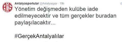 Antalyasporun Twitter hesabı hacklendi