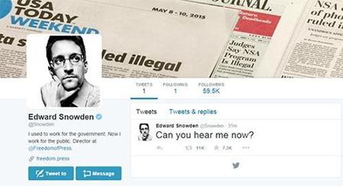 Edward Snowden Twitterda