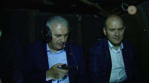 Başbakan Yıldırım gece yarısı Çukurcaya gitti