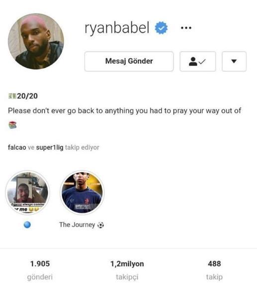 Ryan Babel Galatasarayı sildi