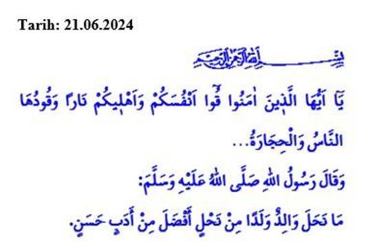 Cuma hutbesi 21 Haziran 2024 Diyanet... Bu hafta hutbenin konusu Kuran olacak
