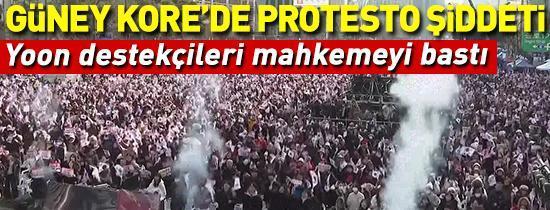 Güney Korede protesto şiddeti