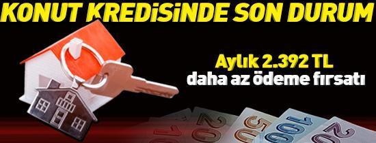 KONUT KREDİSİ 2025 | Konut kredisi faiz oranlarında son durum Aylık 2.392 TL daha az ödeme fırsatı