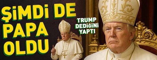 Trump, kendisini Papa olarak gösteren fotoğraf paylaştı