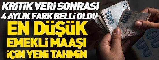 4 aylık zam farkı belli oldu: En düşük emekli maaşı için yeni tahmin...