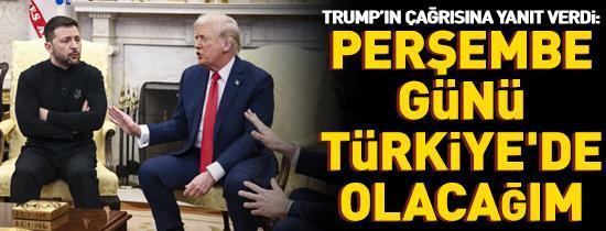 Perşembe günü Türkiyede olacağım