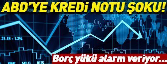 Moodys, ABDnin kredi notunu düşürdü Borç yükü alarm veriyor
