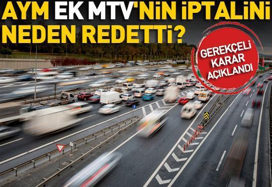 AYM ek MTV'nin iptalini neden redettiğini açıkladı