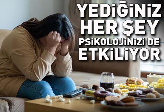 Yediğiniz her şeyin psikolojinizi de etkilediğini biliyor muydunuz?