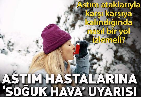 Astım hastalarına 'soğuk hava' uyarısı
