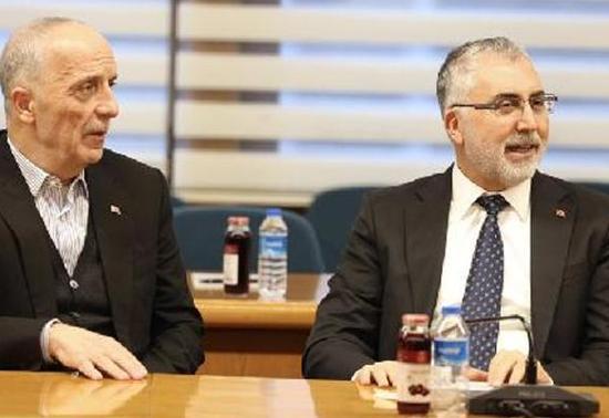 Bakan Işıkhan’dan, TÜRK-İŞ Genel Başkanı Atalay’a ‘Hayırlı olsun’ ziyareti