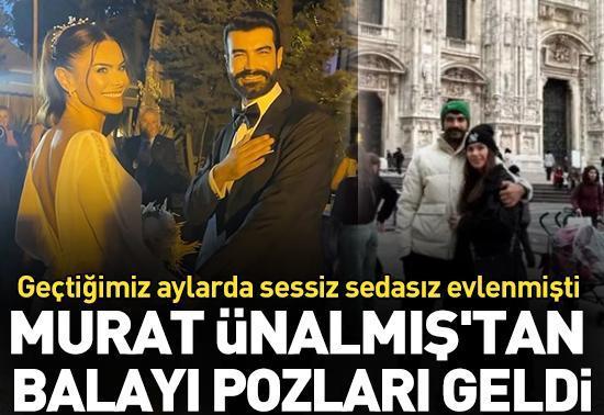 Murat Ünalmış'tan balayı pozları geldi