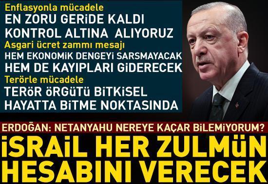 Cumhurbaşkanı Erdoğan'dan asgari ücrete zam mesajı