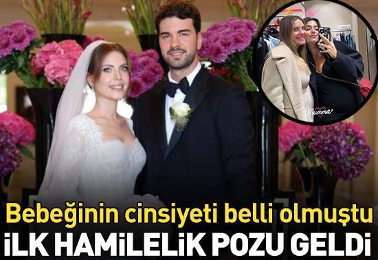 Eda Ece'den ilk hamilelik pozu geldi