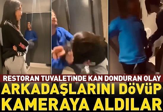 Arkadaşlarını dövüp kameraya aldılar