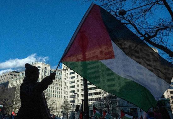 Washington’da Filistin’e destek gösterisi
