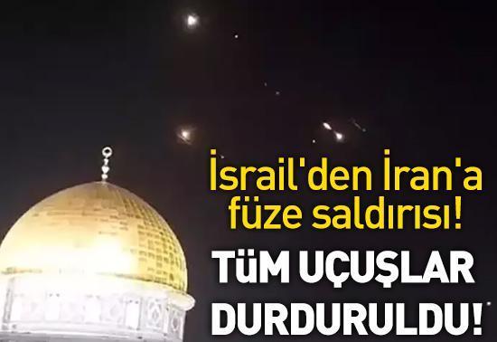 Son dakika: İsrailden İrana füze saldırısı İsfahan Havalimanında patlama sesleri