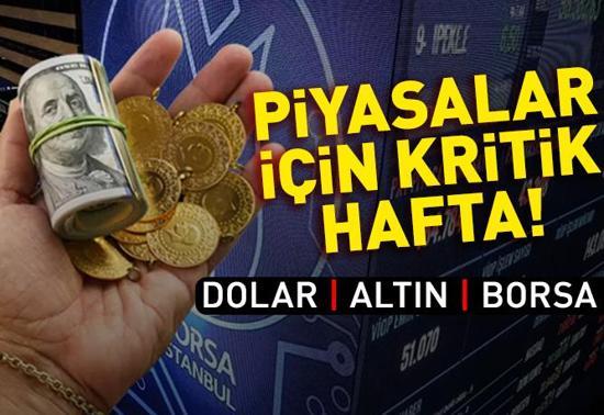 SON DAKİKA Altın ve borsa nasıl seyredecek Piyasalar için kritik hafta Merkez Bankası...