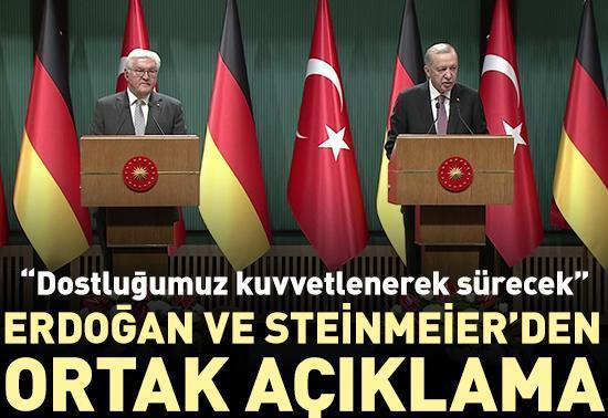 Erdoğan ve Steinmeierden ortak açıklama