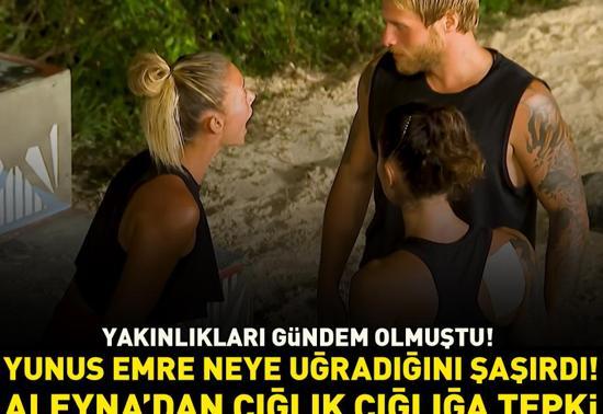 Görünmez kaza Survivor Yunus Emre, Nefiseyi kucakladı; Aleyna Kalaycıoğlu çığlık çığlığa tepki gösterdi