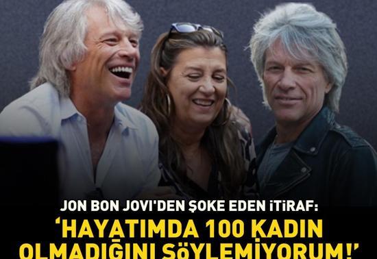 Jon Bon Joviden 35 yıllık evliliğine dair şoke eden itiraf Hayatımda 100 kadın olmadığını söylemiyorum