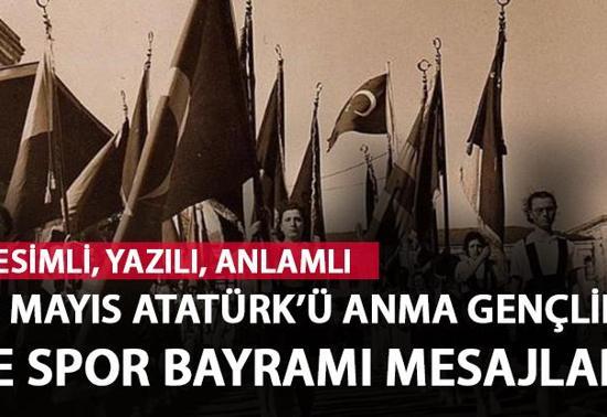 19 Mayıs mesajları, sözleri 2024 Resimli, yazılı Atatürkün Anma Gençlik ve Spor Bayramı mesajı