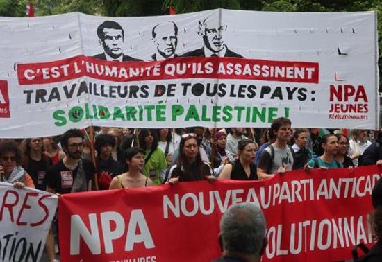Pariste Filistine destek İsrail’e tepki