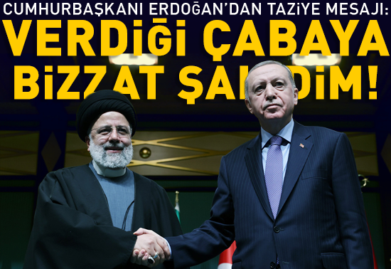 Cumhurbaşkanı Erdoğandan İrana başsağlığı mesajı: İranın yanında olacağız