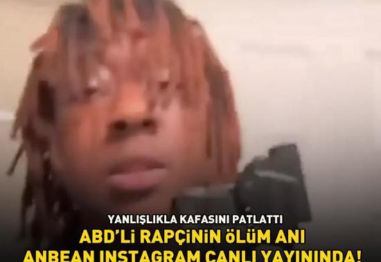 ABDli rapçi yanlışlıkla kafasını patlattı Rylo Hunchonun ölüm anı saniye saniye Instagram canlı yayınında