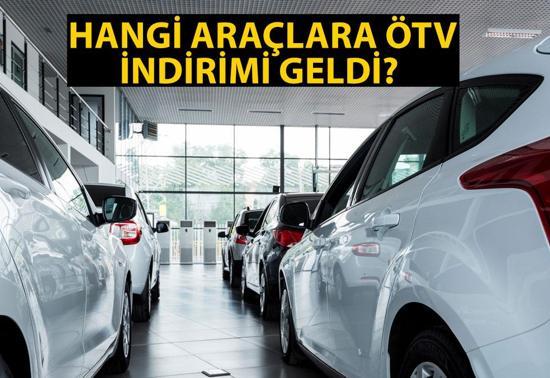 Hangi araçlara ÖTV indirimi geldi Otomobillerde ÖTV indirimi Resmi Gazetede