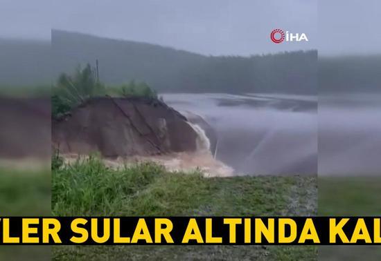 Video Haber | Rusya’da baraj patladı: Onlarca ev sular altında kaldı