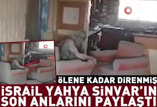 İsrail, Yahya Sinvar’ın son anlarını paylaştı