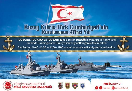 KKTCnin kuruluş yıl dönümünde savaş gemileri ziyarete açık olacak