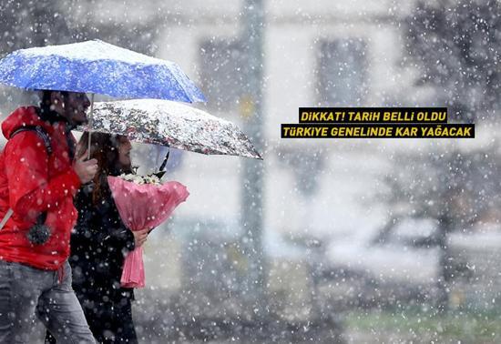 Dikkat Tarih belli oldu: Türkiye genelinde kar alarmı