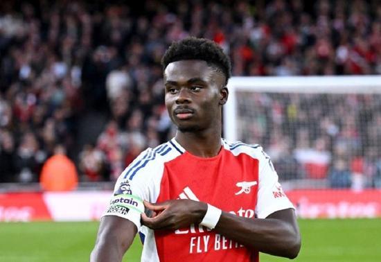 Arsenal’e Bukayo Saka’dan kötü haber Uzun süre forma giyemeyecek