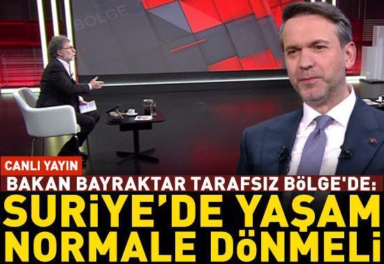 Bakan Bayraktar Tarafsız Bölgede