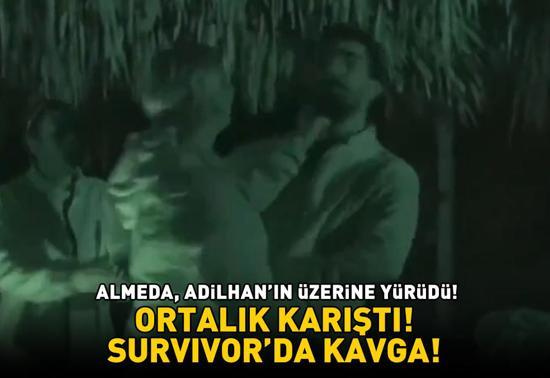 Survivorda 2. eleme adayı belli oldu Almeda, Adilhanın üzerine yürüdü ADADA KAVGA