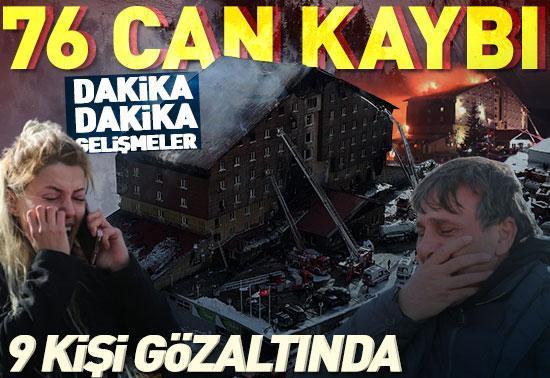 Kartalkayada otelde yangın faciası: 76 kişi hayatını kaybetti 9 gözaltı