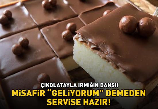 Çikolatayla İrmiğin Dansı 20-30 Dakikada Hazırlanıyor Misafir Geliyorum Demeden Sofrada