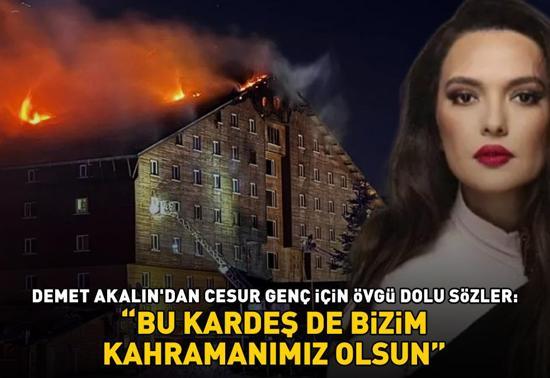 Kartalkayada otelde yangın faciası Demet Akalından cesur genç için övgü dolu sözler: Bu kardeş de bizim kahramanımız olsun