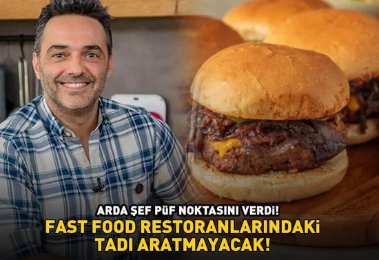 Arda Türkmen püf noktasını verdi Fast Food restoranlarındaki tadı aratmayacak cheeseburger tarifi