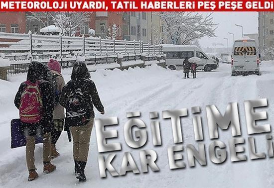 Eğitime kar engeli