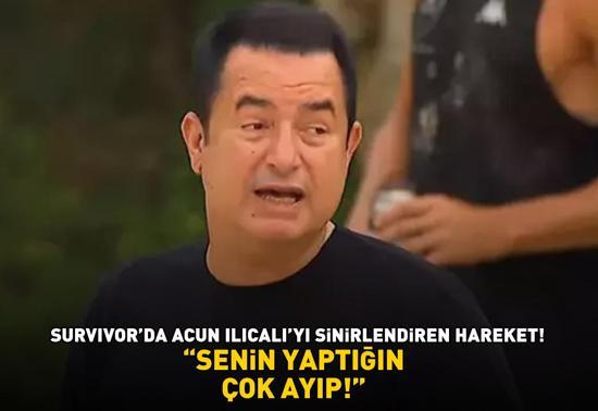 Survivorda Acun Ilıcalıyı sinirlendiren hareket SENİN YAPTIĞIN ÇOK AYIP