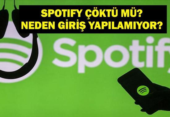 SPOTIFY ÇÖKTÜ MÜ 16 Nisan Spotify neden açılmıyor Spotify neden siyah ekran çıkıyor