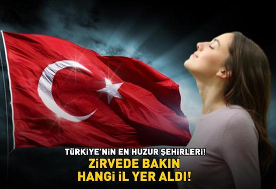 TÜRKİYENİN EN HUZURLU ŞEHİRLERİ Zirvede bakın hangi il yer aldı İstanbula sadece 8 saat uzaklıkta